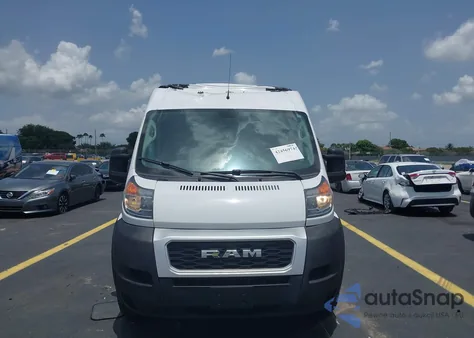 2021 Ram Promaster 2500 High Roof 159 Wb from USA, damaged, VIN 3C6LRVDG5ME543811